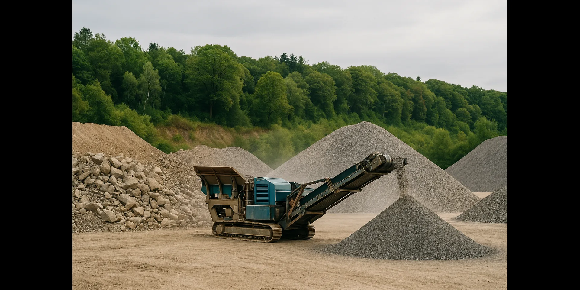 Kies- und Steinbruch – Baustoffrecycling